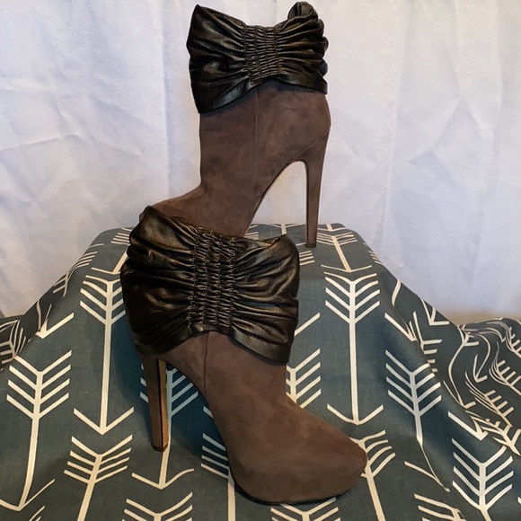 L.A.M.B. Suede Slouch Booties - Picture 2 of 8